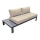 preview thumbnail 3 of 7, Razor Gray Aluminum Outdoor Modular Sectional Sofa with Cushions