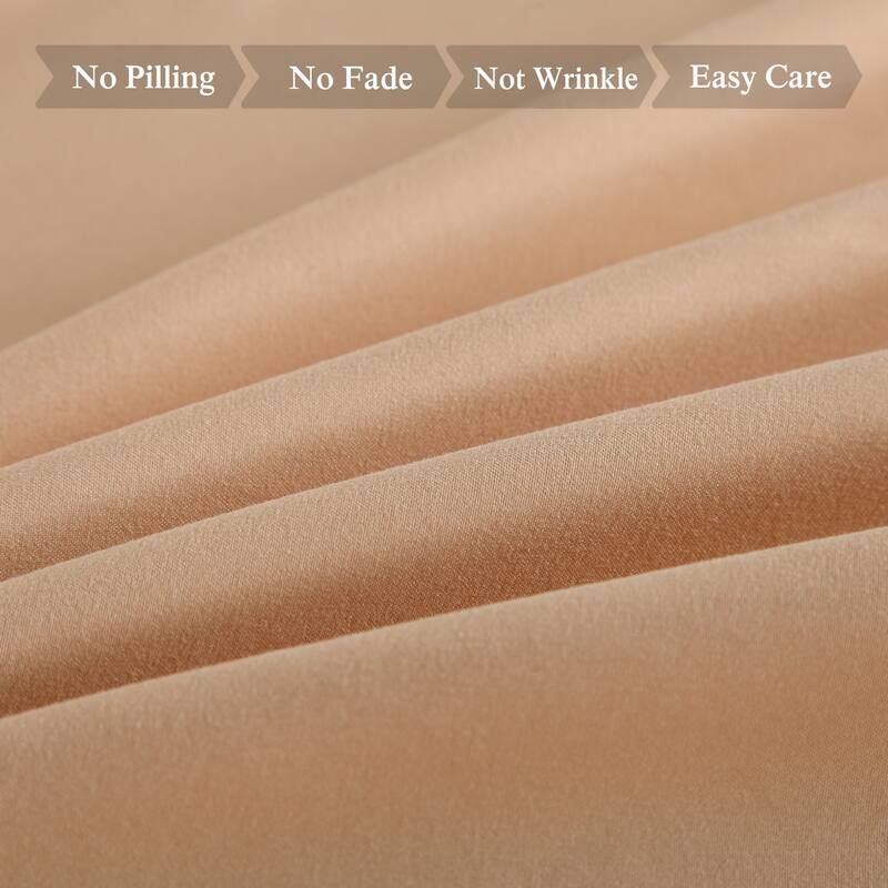 4 Piece Brushed Microfiber Bed sheet Set Wrinkle, Fade, Stain Resistant