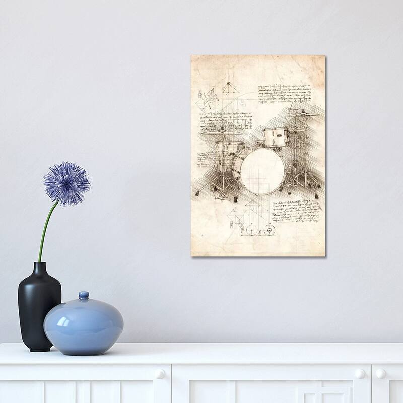 iCanvas "Drum Set" by Cornel Vlad Canvas Print - 18x12x1.5