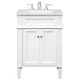 preview thumbnail 1 of 9, Elegant Lighting VF-1026 Park Ave 24" Free Standing Single Basin White - Painted