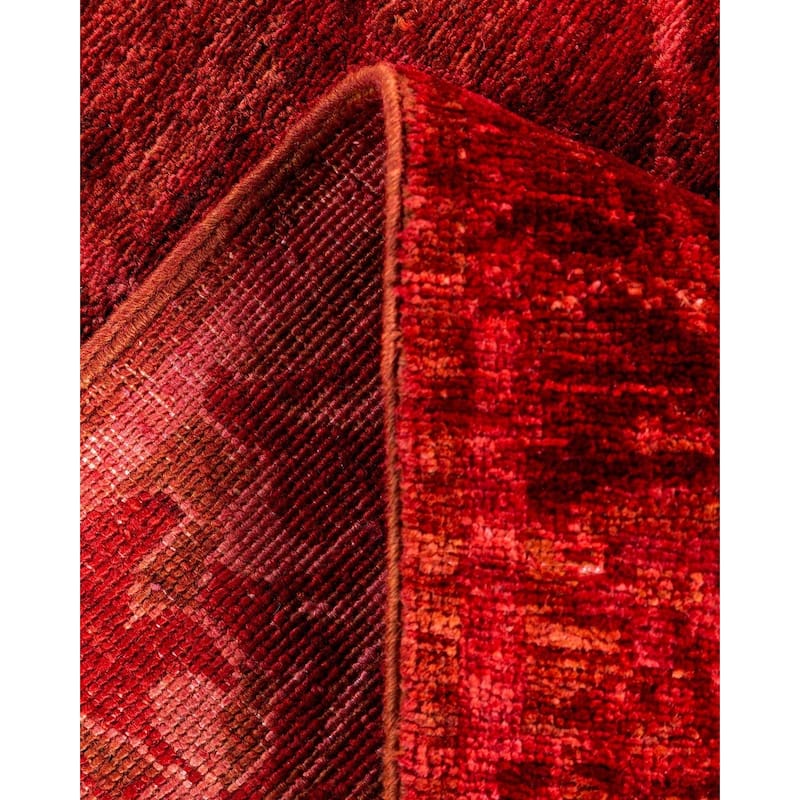Overdyed, One-of-a-Kind Hand-Knotted Area Rug - Brown - 2' 7" x 9' 7"
