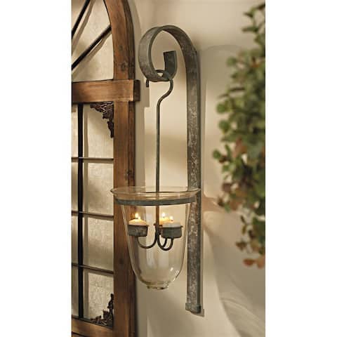 Design Toscano Tuscan Hanging Candeliere Glass Pendant Sconce
