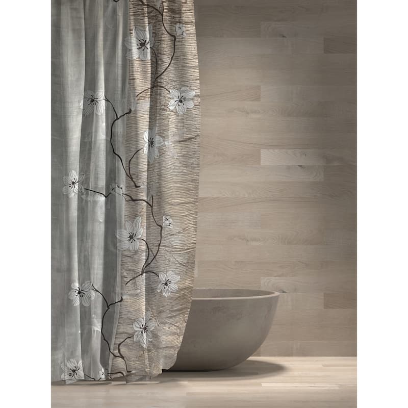 Magnolia Vine Fabric Shower Curtain