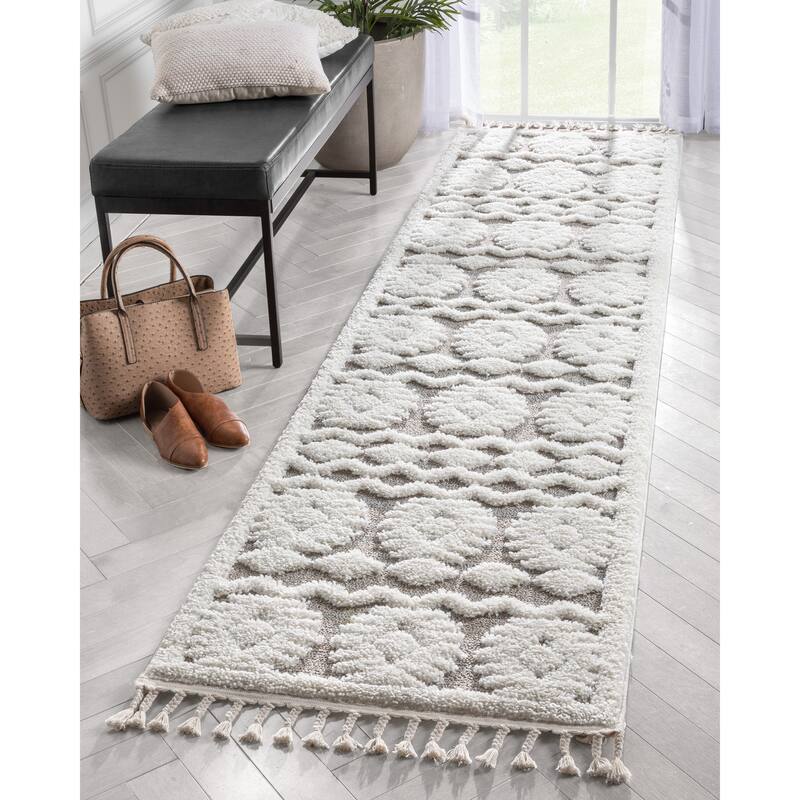 Well Woven Salem Addison Moroccan Tribal High-Low Area Rug