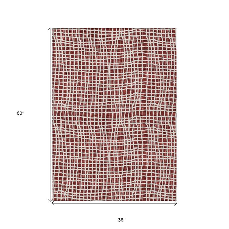 HomeRoots Striped Transitional Rectangle Outdoor Rug