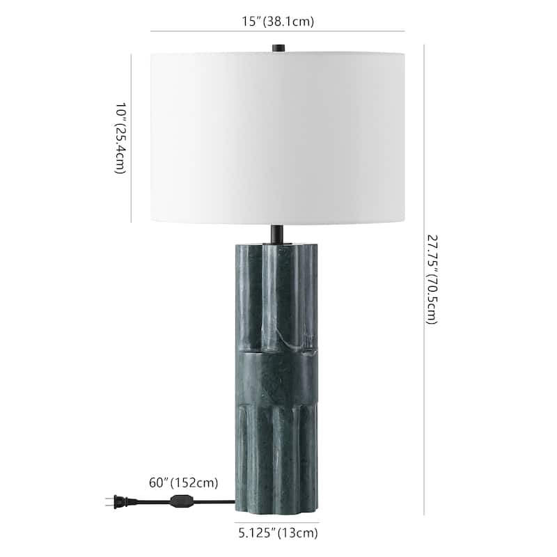 SAFAVIEH Couture Tolliver Marble Table Lamp - 15"W x 15"D x 28"H