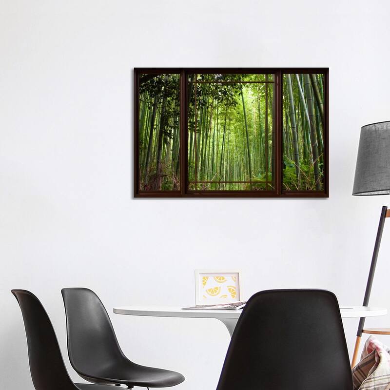 iCanvas "Bamboo Forest Window View" by Unknown Artist Canvas Print - 26x40x1.5