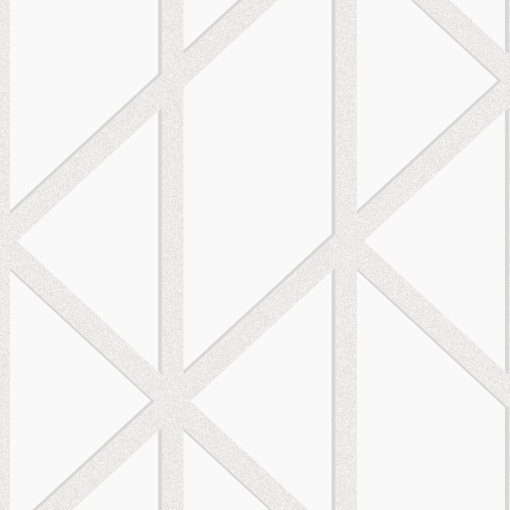 Superfresco Easy Geo Panel White Wallpaper