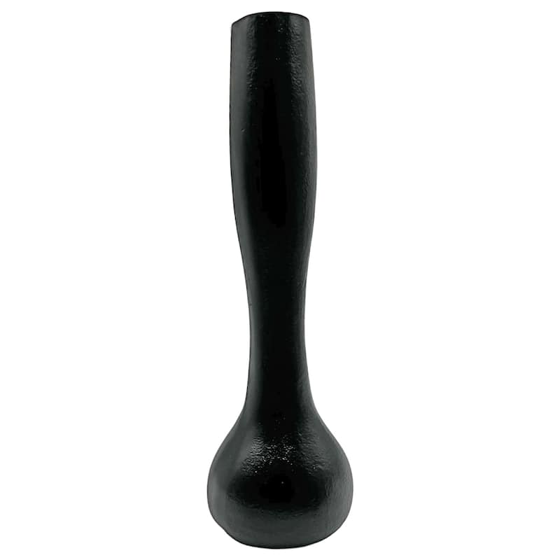 16 Inch Tall Decorative Handmade Aluminum Long Round Flower Vase