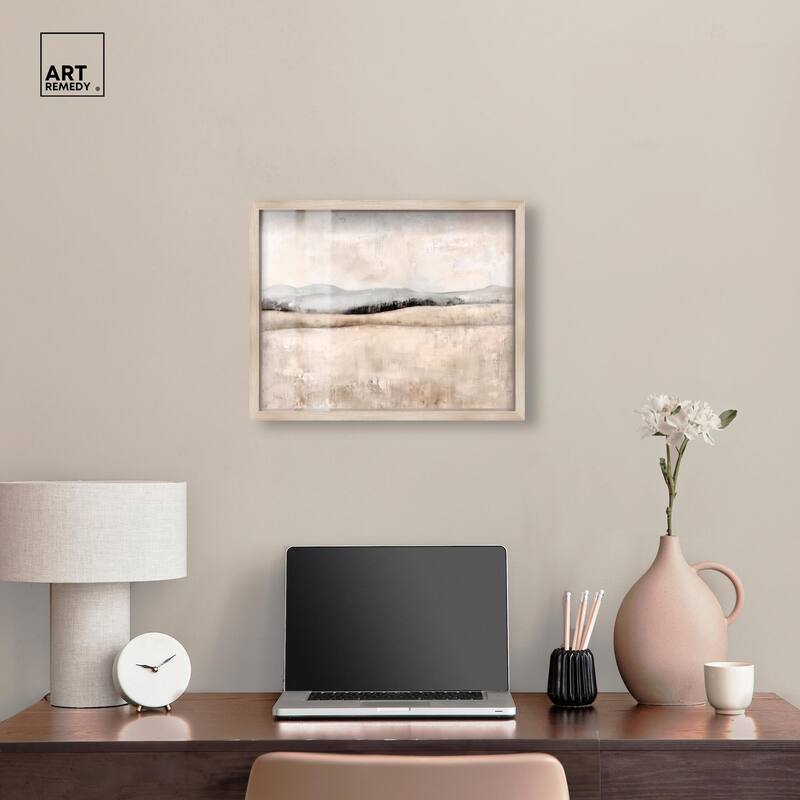 Distant Hills I Shadowbox by Art Remedy
