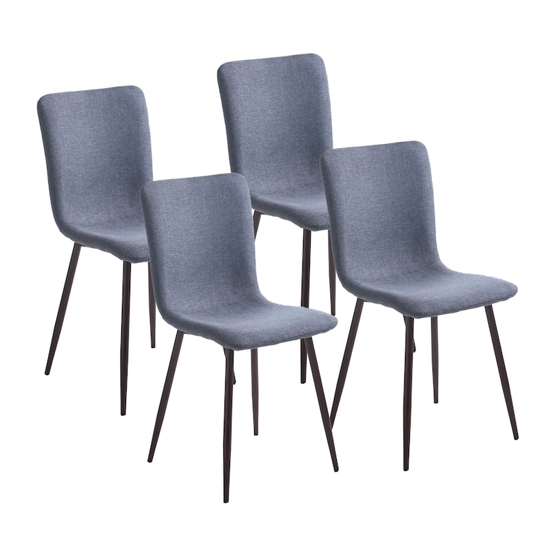 Porthos Home Lexi Fabric/ Iron Dining Chairs (Set of 4) - Grey