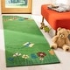 preview thumbnail 2 of 11, SAFAVIEH Handmade Kids Jasmyn Wool Rug 2'3" x 7' Runner - Green/Multi