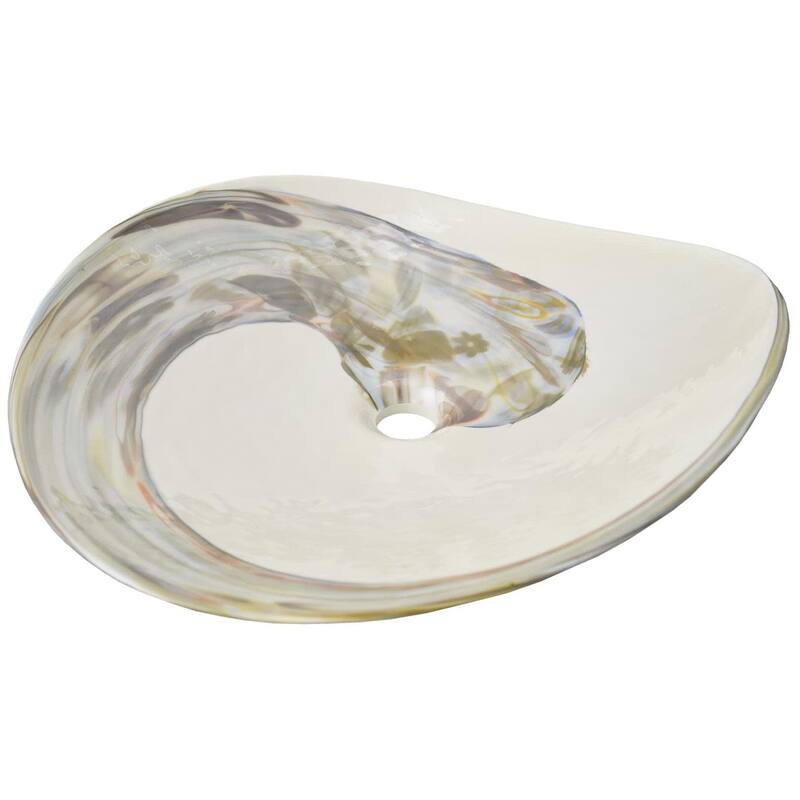 Native Trails Murano 20" Oval Glass Vessel Bathroom Sink