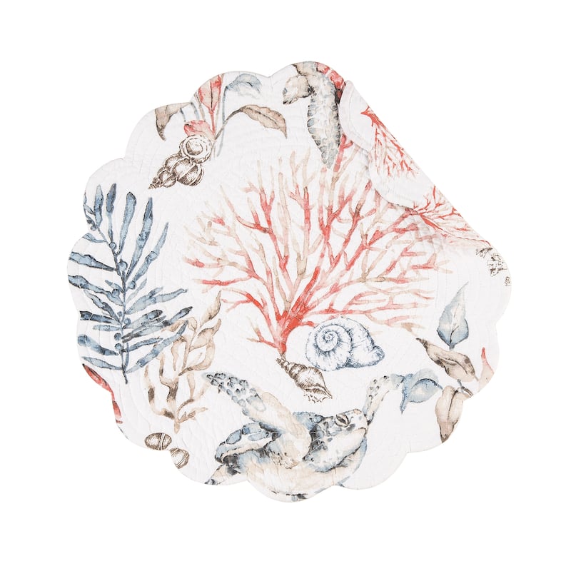 Tranquil Tides Round Placemat, Set of 6, 17"