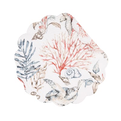 Tranquil Tides Round Placemat, Set of 6, 17"