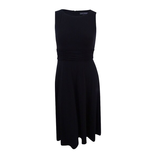 petite midi black dress