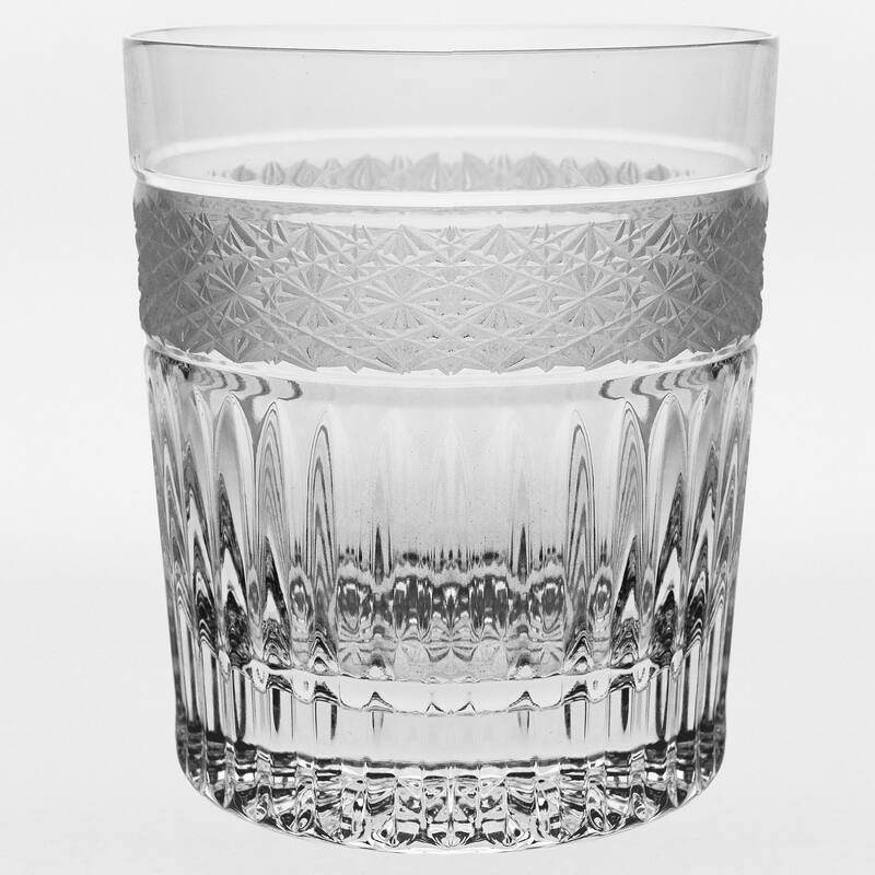 Majestic Gifts Inc. Crystal DOF Tumblers-Rocks Glass-11 Oz.-Set/6