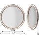 Round Mirror 24 Inches, Farmhouse Wood Circle Mirror,Wall Mirror ...