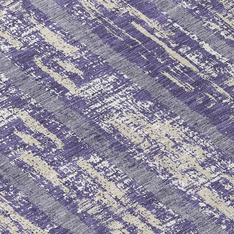 Machine Washable Indoor/ Outdoor Chantille Ombre Stripe Rug
