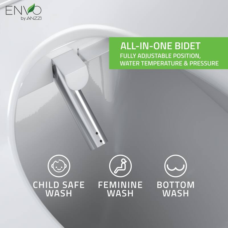 Ember Smart Electric Bidet Toilet Seat with Remote Pad and Heated Seat