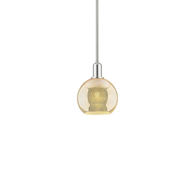 Innovations Lighting 716-1S-11-8 Athens Pendant Athens 8" Wide Mini - Polished Nickel / Mercury
