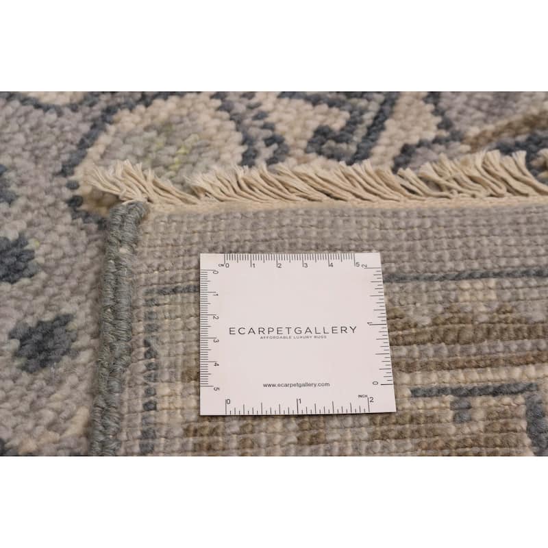ECARPETGALLERY Hand-knotted Mystique Light Grey Wool Rug - 7' 10" x 10' 6"