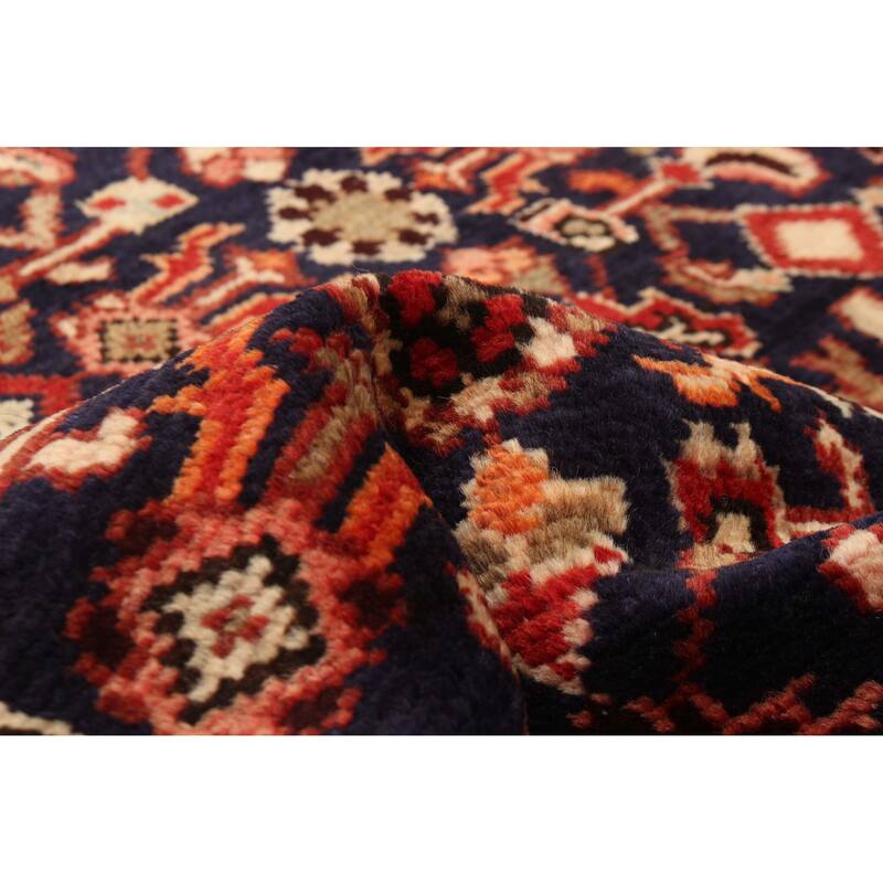 ECARPETGALLERY Hand-knotted Andelz Navy Wool Rug - 3'5 x 9'11