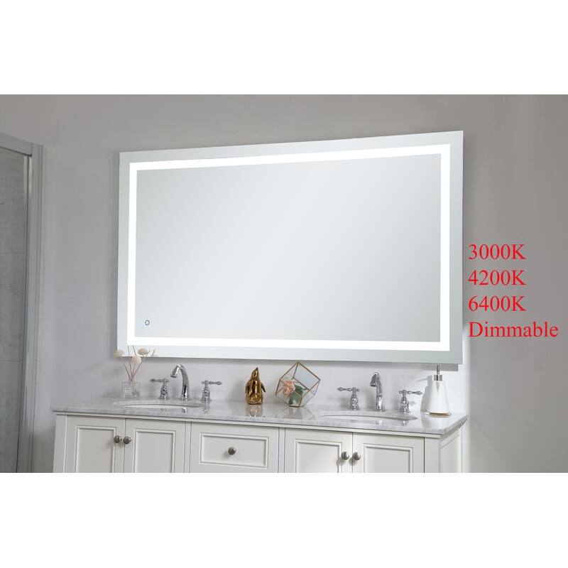 Avalon 18" x 36" Hardwired LED mirror - Silver