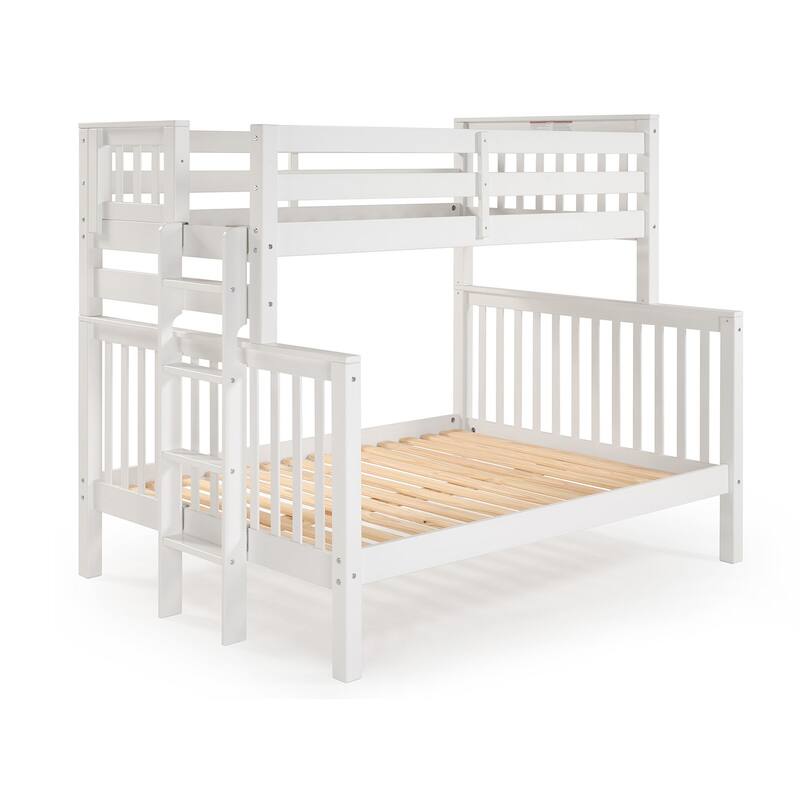 Taylor & Olive Trillium Twin over Full Bunk Bed with End Ladder