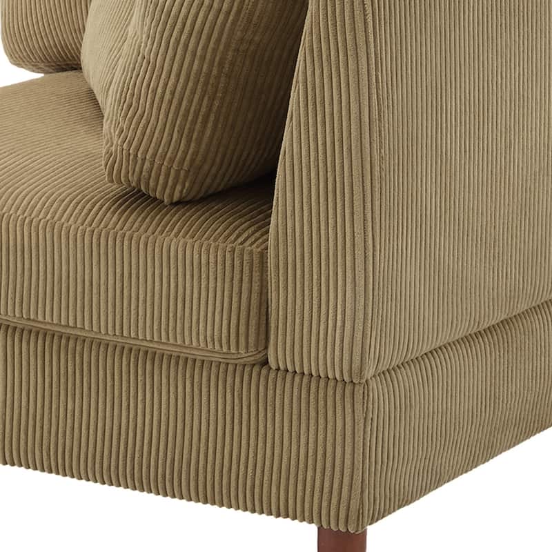 80.3" W Upholstered 3-Piece Sectional Modular Sofa