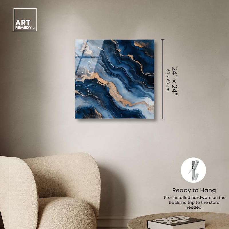 Deep Sea Geode II Acrylic by Art Remedy, Ready to Hang