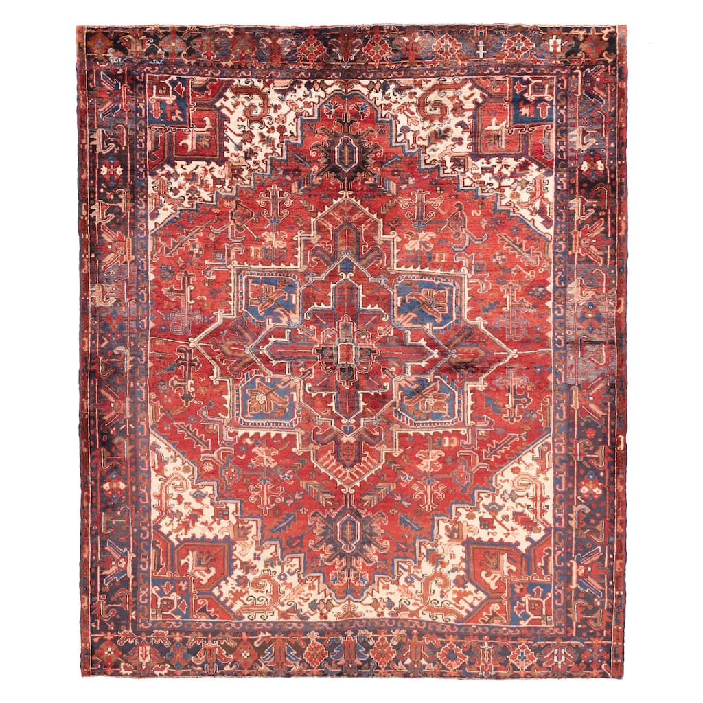 ECARPETGALLERY Hand-knotted Sarabi Red Wool Rug - 7'5 x 8'11