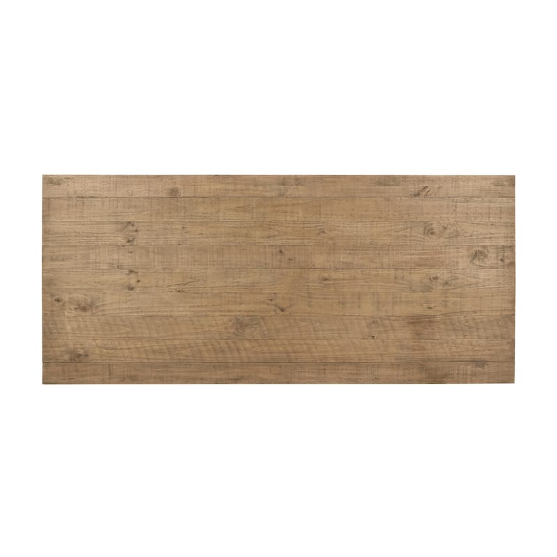 Classic Home Crest 78" Reclaimed Pine Wood Dining Table in Natural