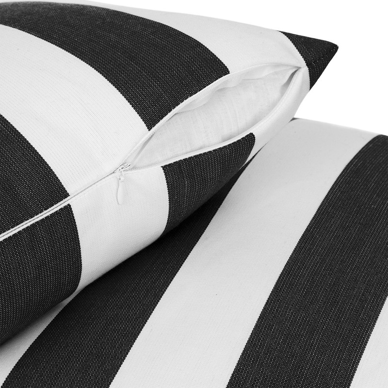 Sherry Kline Indoor/Outdoor Cabana Stripe 18" Knife Edge Set of 2 Filled Pillow