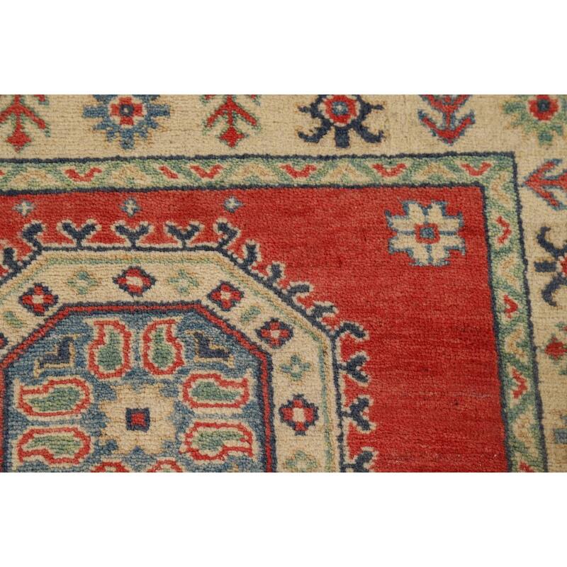 Oriental Kazak Runner Rug Handmade Wool Carpet - 2'10" x 9'1"