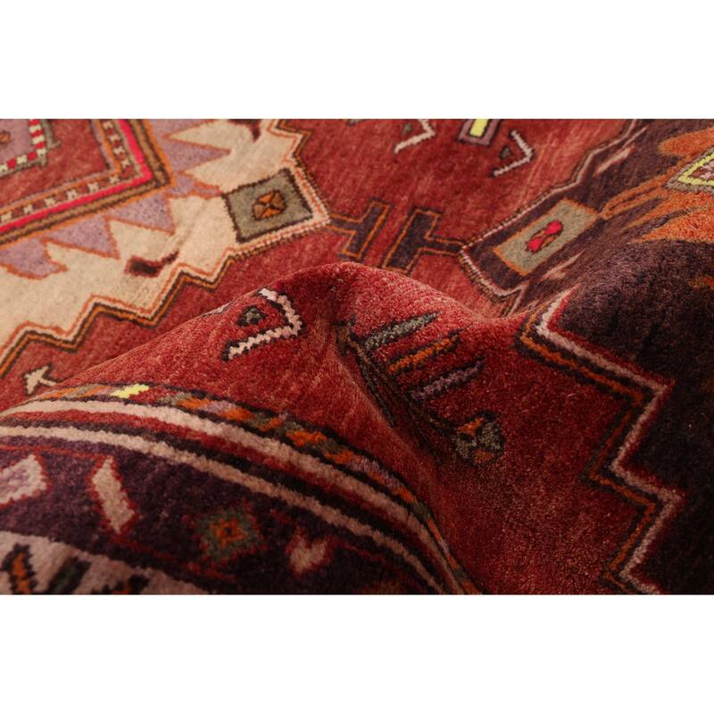 ECARPETGALLERY Hand-knotted Konya Anatolian Dark Red Wool Rug - 3'7 x 11'11