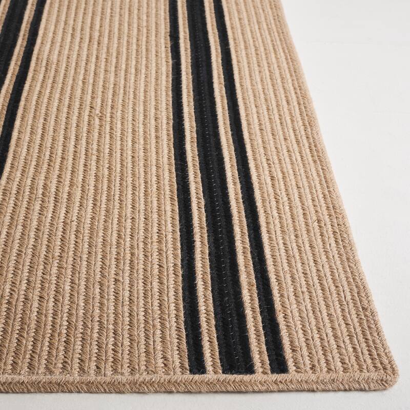 SAFAVIEH Handmade Braided Francis Stripe Jute Reversible Rug