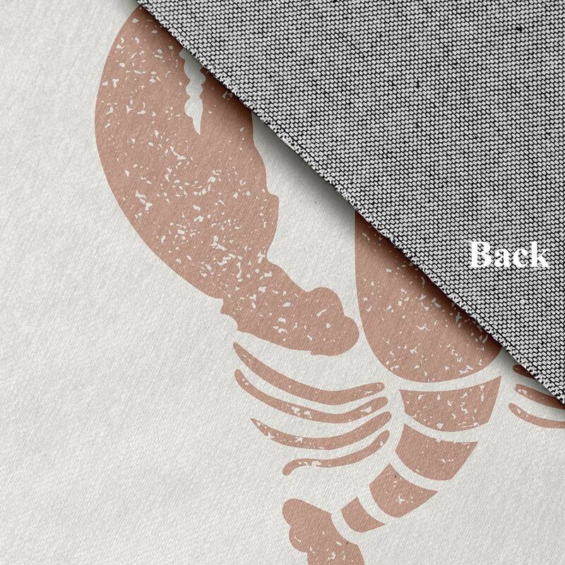 Lobster Nautical Chenille Rug