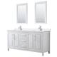 Option White, Chrome Trim, White Quartz Top