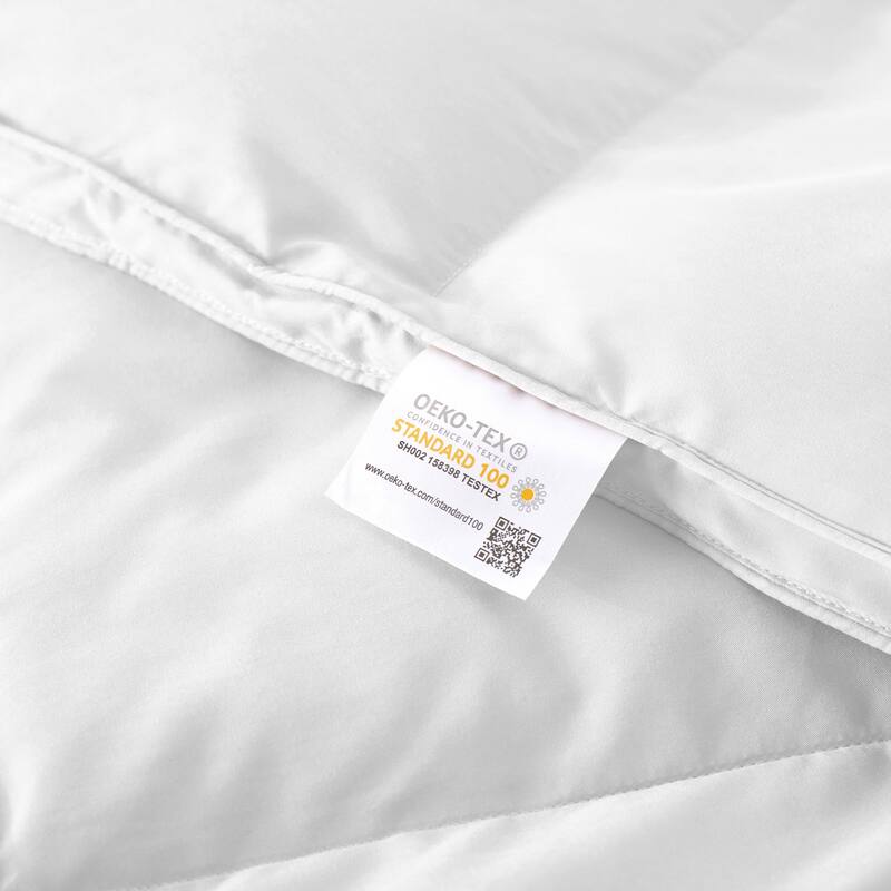 All Season & Lightweight Ultra Soft 360 TC White Goose Down Duvet Comforter