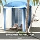 preview thumbnail 4 of 20, 5.8' x 5.8' Cabana Umbrella with Walls,Vents,Carry Bag,Beach Umbrella