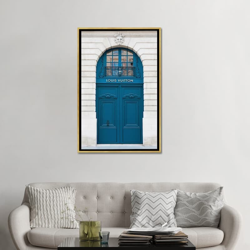 iCanvas "Louis Vuitton Door Paris Vendome" by Karen Mandau Framed Canvas Print
