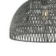 preview thumbnail 19 of 29, Jigu 1-Light Bohemian Modern Woven Rattan/Iron LED Pendant, by JONATHAN Y
