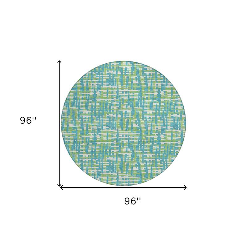 HomeRoots Abstract Transitional Rectangle Outdoor Rug