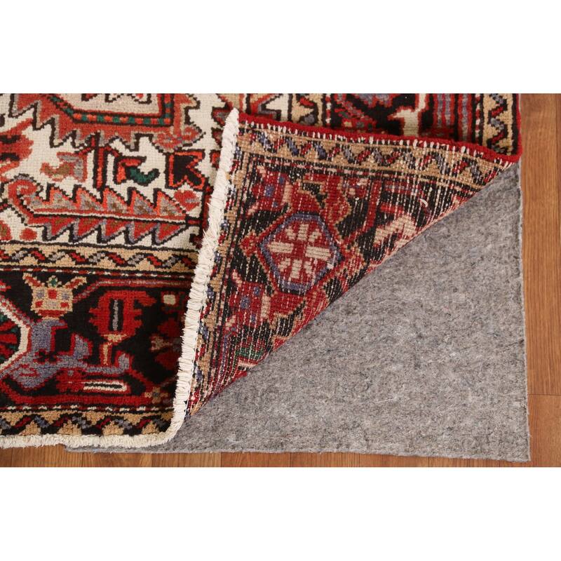 Hand Knotted Oriental 100% Wool Carpet Traditional Medallion Red Heriz Area Rug - 10' 3'' X 7' 9''