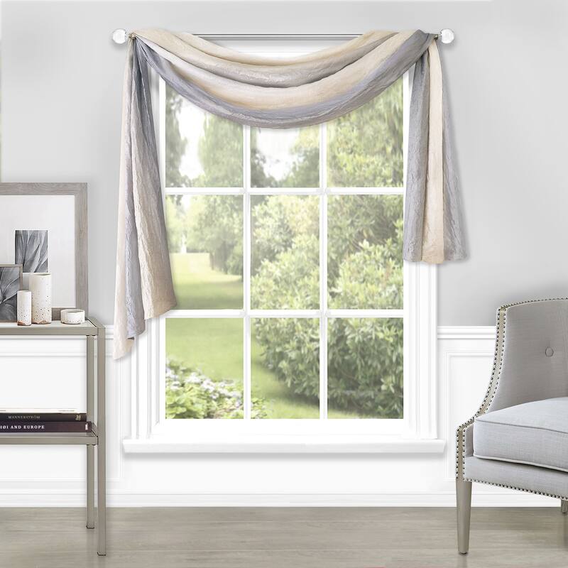 Achim Ombre Window Curtain Scarf - 50" x 144" - 50x144