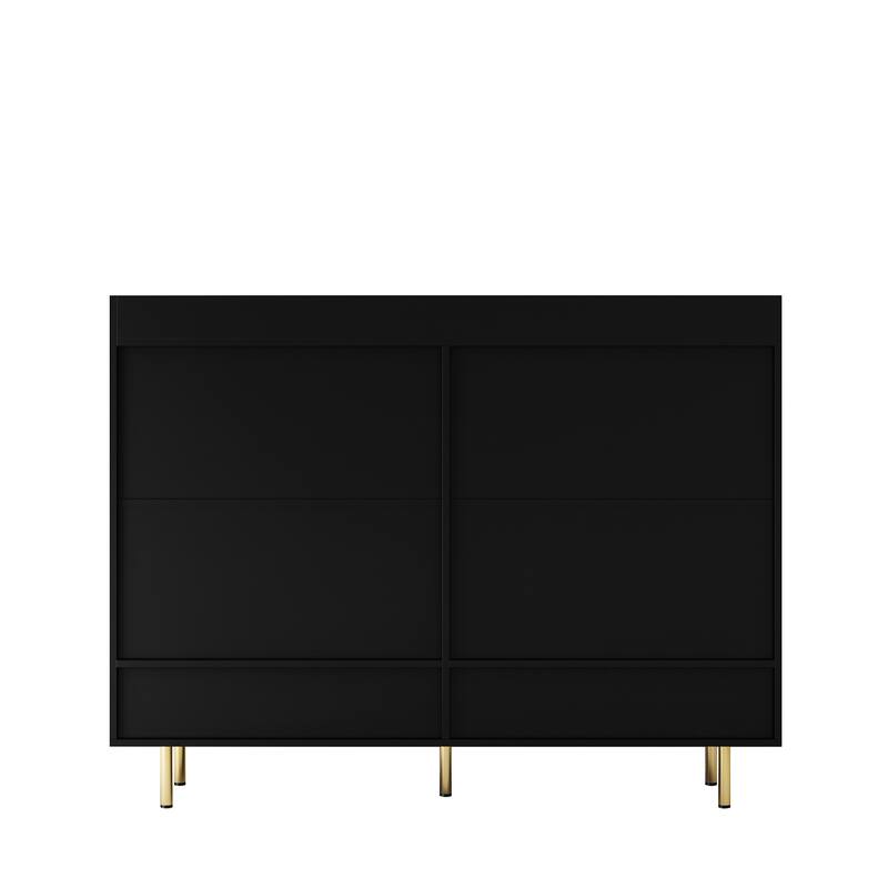 Shoe Cabinet with 4 Doors Large Modern Shoe Storage Organizer Cabinet with Adjustable Shelves for Entryway Shoe Rack Cabinet