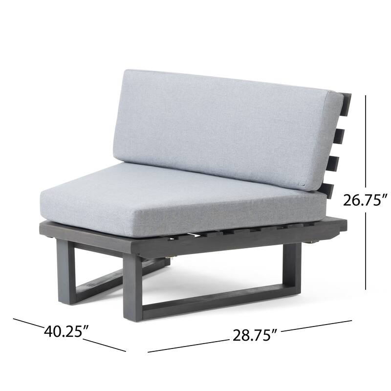 MIRABELLE 2 SEATER SOFA SET OF Grey