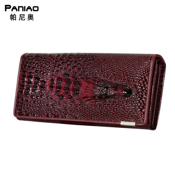 Shop New 100 Genuine Good Leather Brand Women Wallets Crocodile
