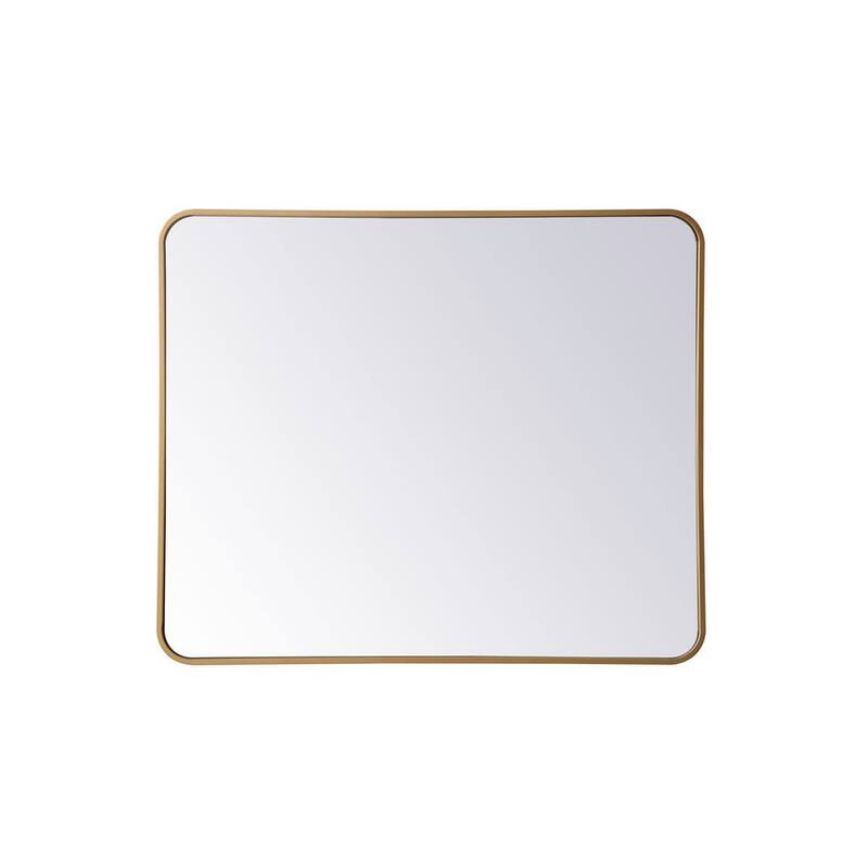 Elegant Lighting MR803036 Evermore 36" W x 30" H Contemporary - Brass